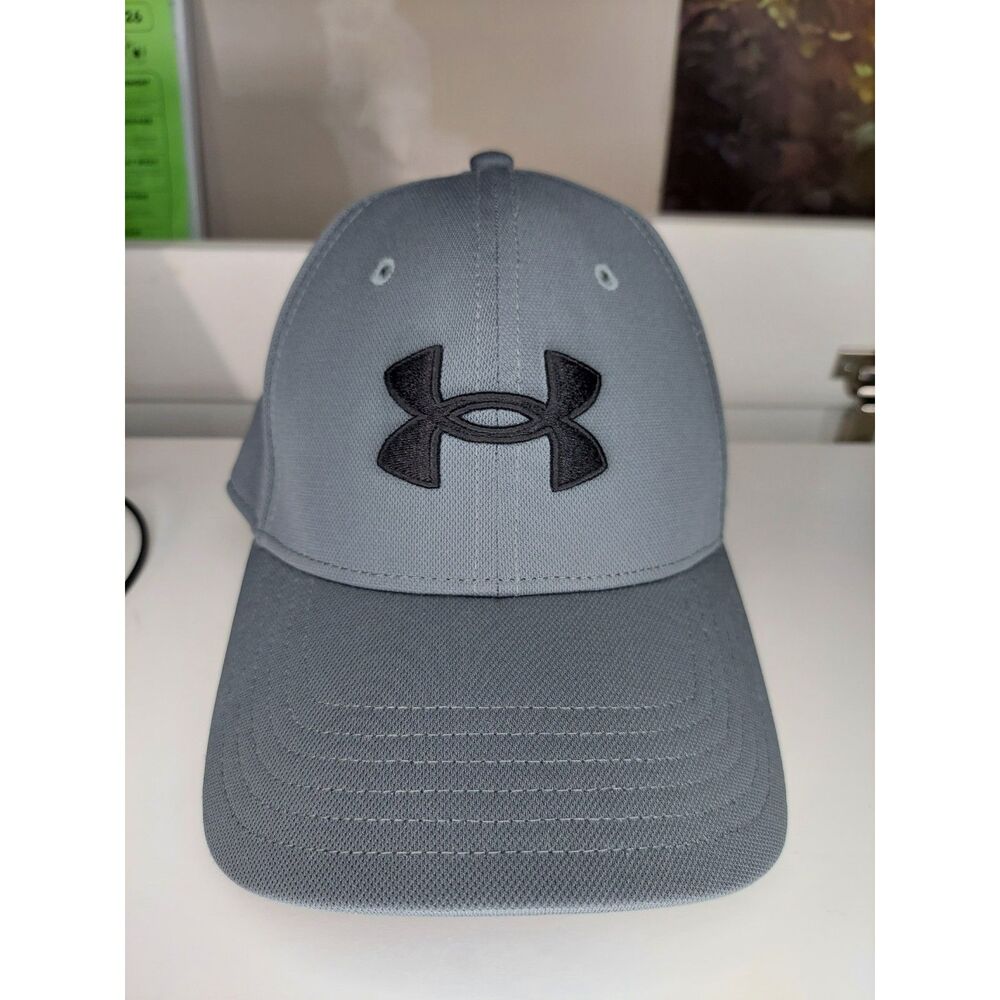 Under Armour Golf Grey Hat Black UA Logo Sz Sm/Md